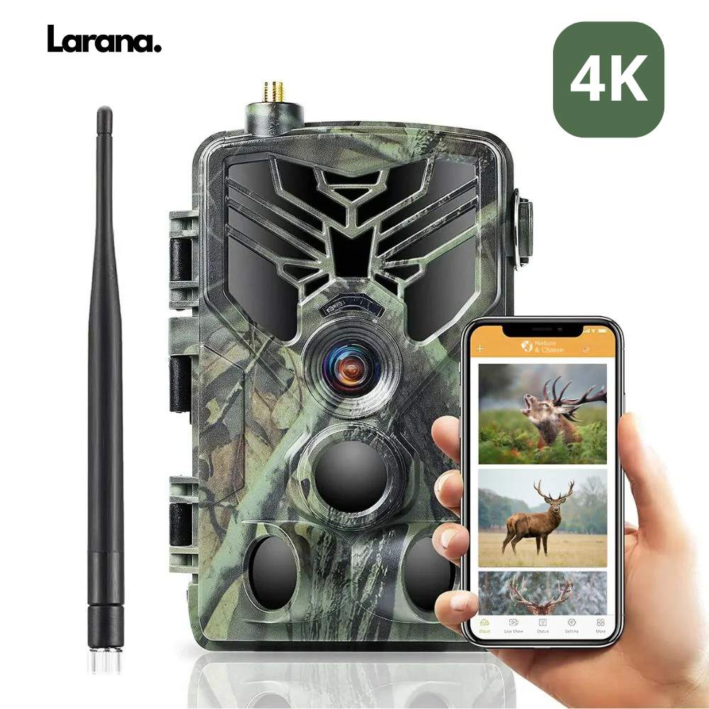 Caméra de Chasse 4K Connectée Avec Alertes SMS et MMS - Larana (Copie)