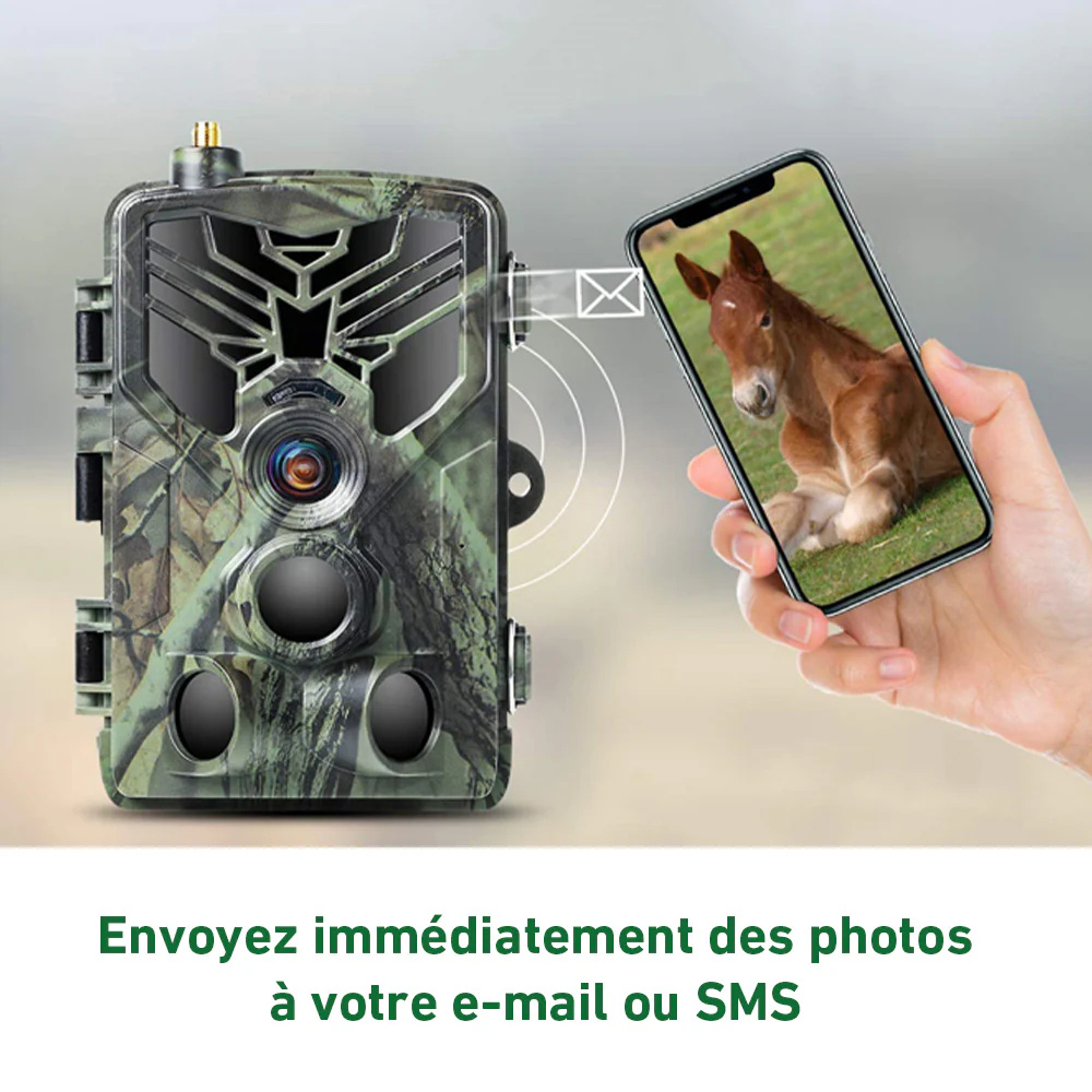 Caméra de Chasse 4K Connectée Avec Alertes SMS et MMS - Larana