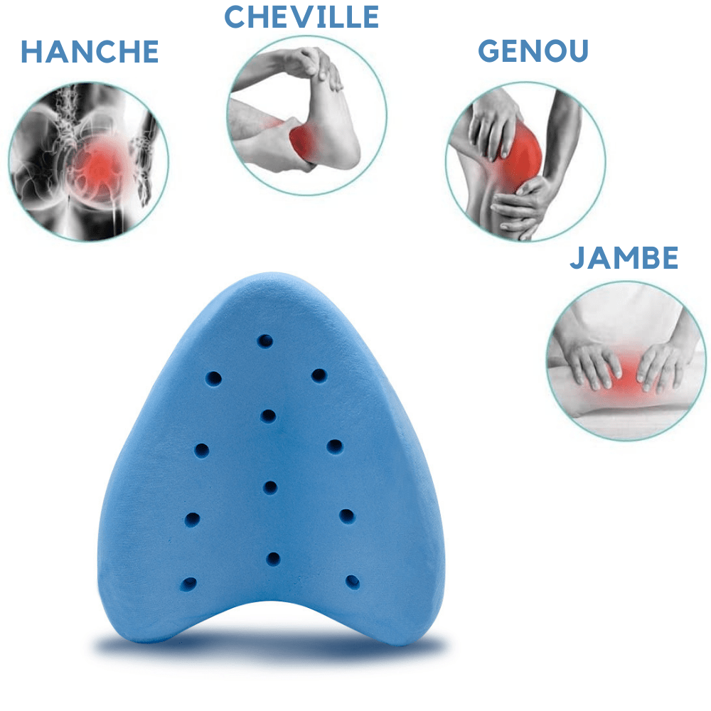 Coussin Orthopédique Genoux en Mousse à Mémoire de Forme – Alignement Colonne Vertébrale, Soulagement Sciatique - LARANA