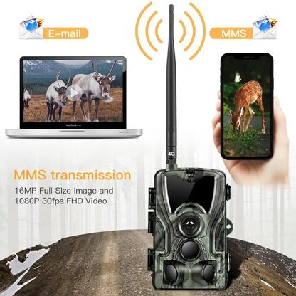 Caméra de Chasse 4G 4K - Vision Nocturne & Connexion Mobile | Larana