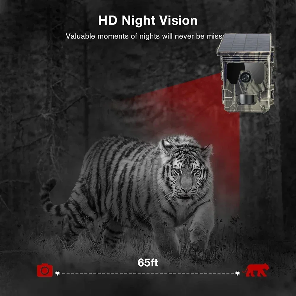 Caméra de Chasse 4K HD - Solaire, 4G & Vision Nocturne | Larana