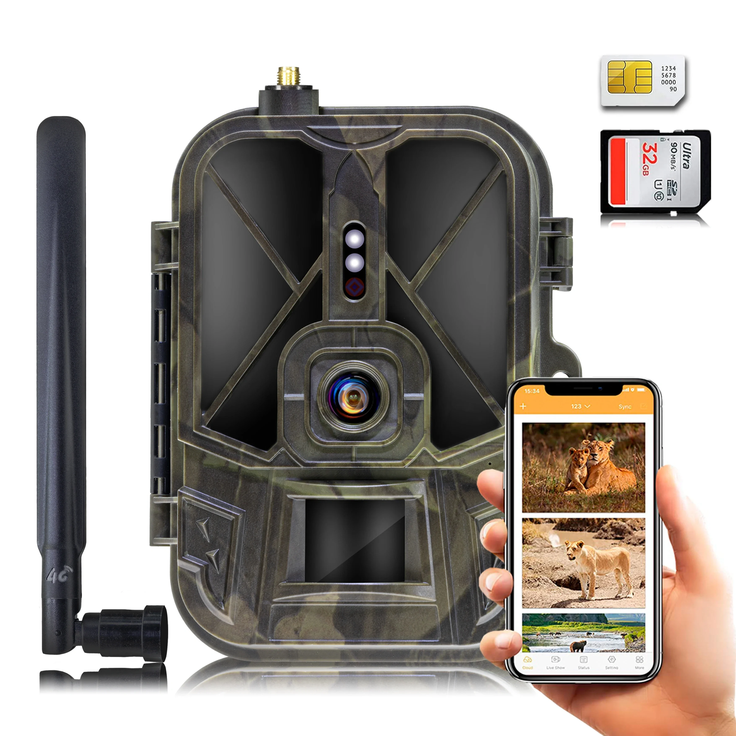 Caméra de Chasse 4G HD - Vision Nocturne & Batterie 8000mAh | Larana