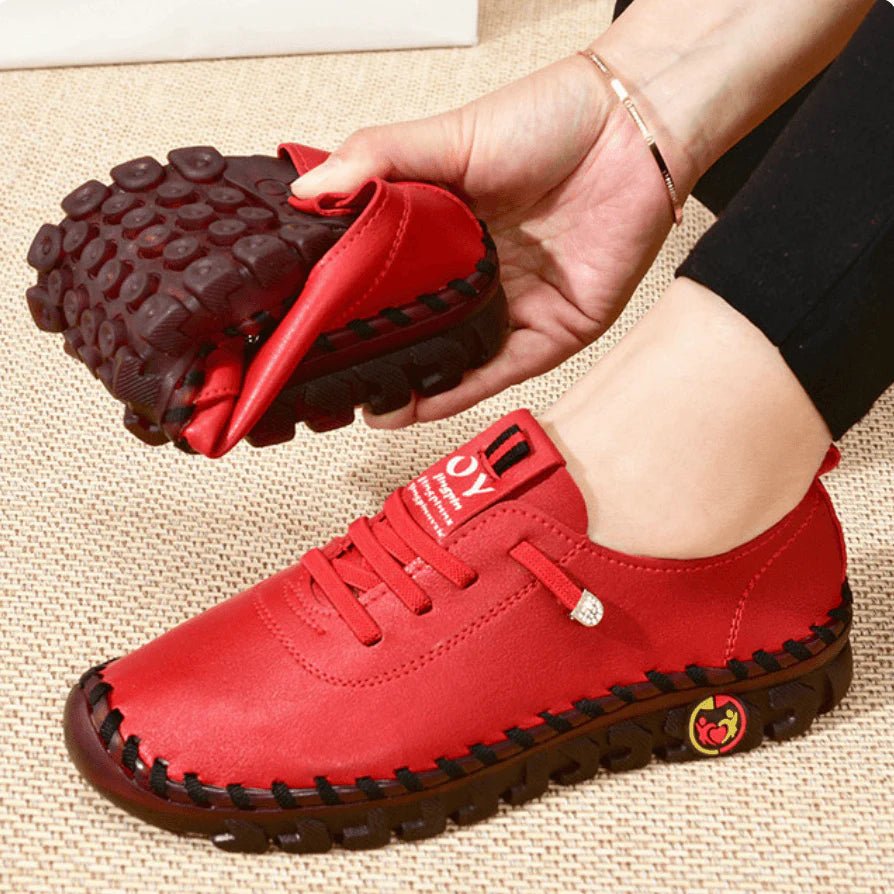 Mocassins Orthopédiques en Cuir Souple pour Femme – Légers, Confortables, Soutien de la Voûte Plantaire - LARANA