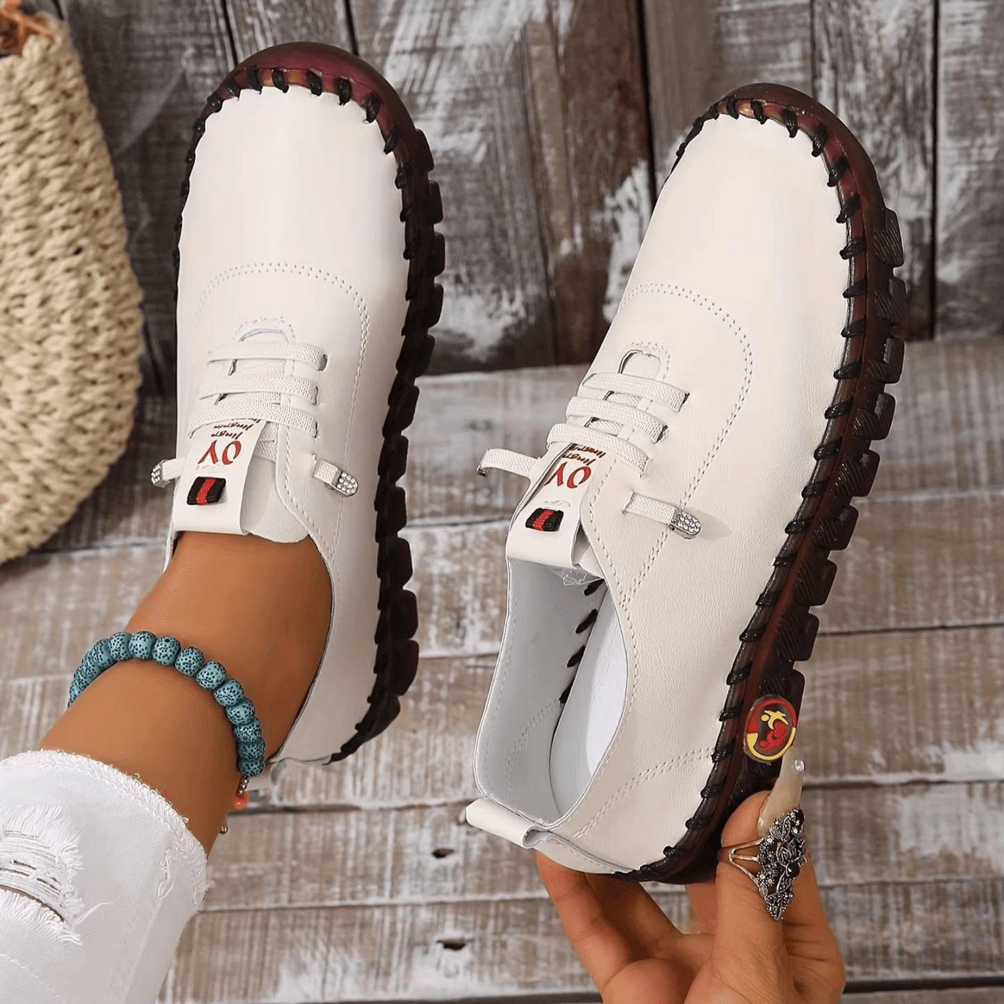 Mocassins Orthopédiques en Cuir Souple pour Femme – Légers, Confortables, Soutien de la Voûte Plantaire - LARANA