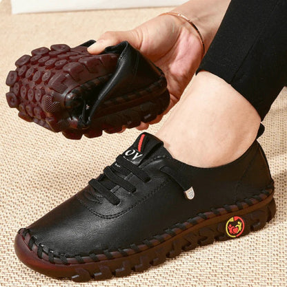 Mocassins Orthopédiques en Cuir Souple pour Femme – Légers, Confortables, Soutien de la Voûte Plantaire - LARANA
